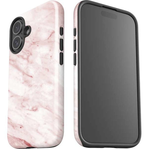 Pink Marble iPhone 16 Plus Impact Case
